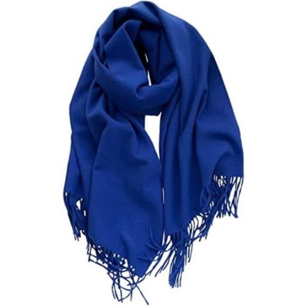 Extra Large Pashmina Shawls Wraps Blue